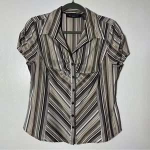 Blue Diamond, Y2K. Glitzy Button Down Blouse. Size Medium In excellent condition